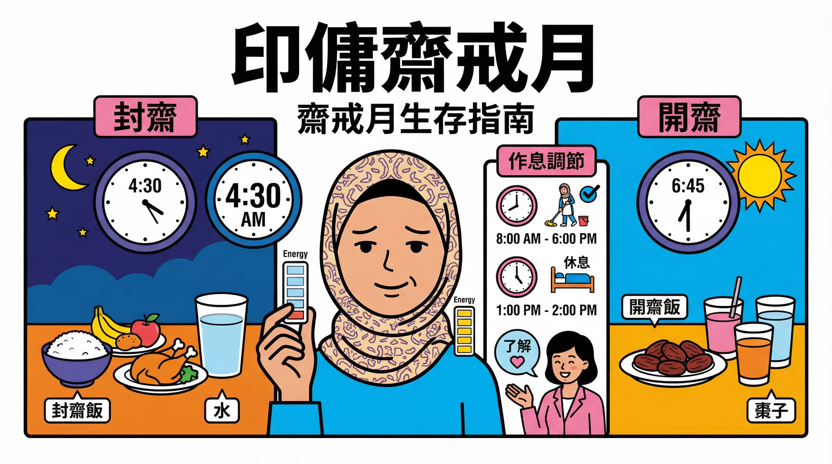 沒力氣定博炒?印傭齋戒月生存指南:作息安排與體力調節