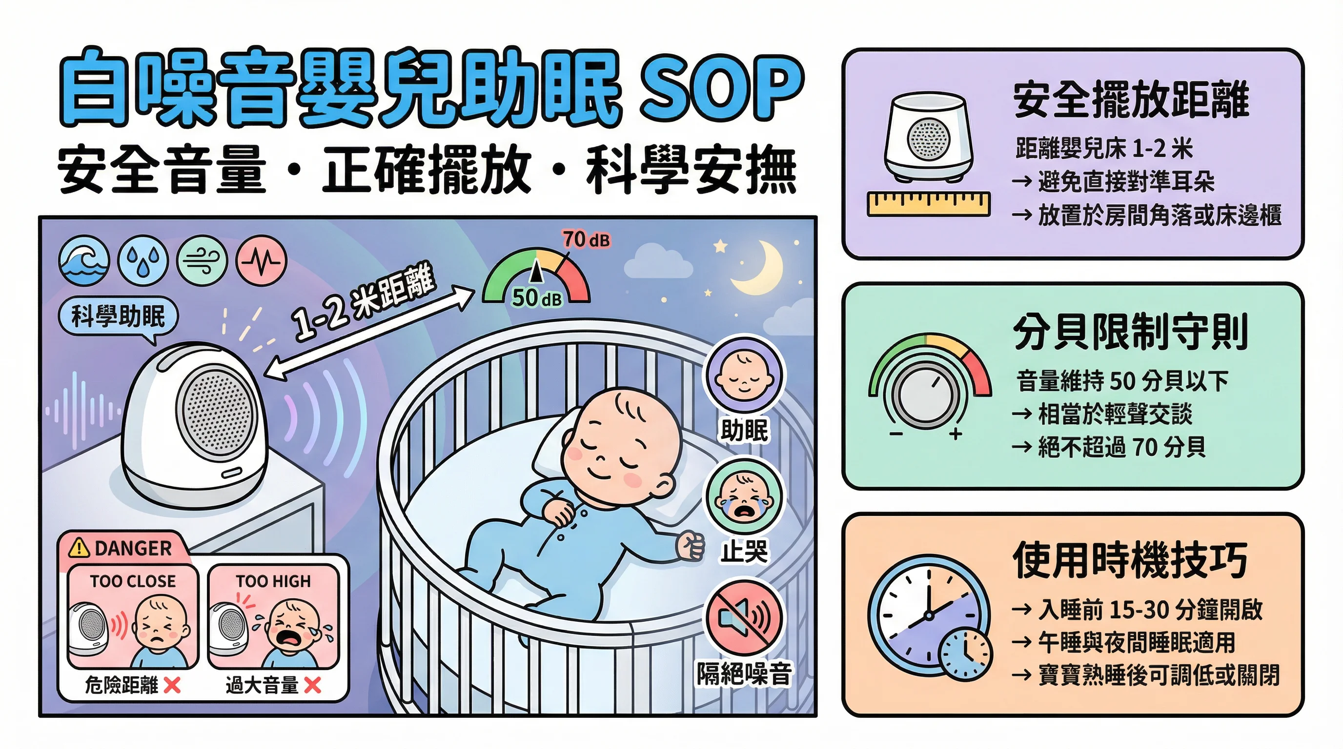 白噪音嬰兒助眠實戰手冊：外傭必學的安全音量與安撫技巧