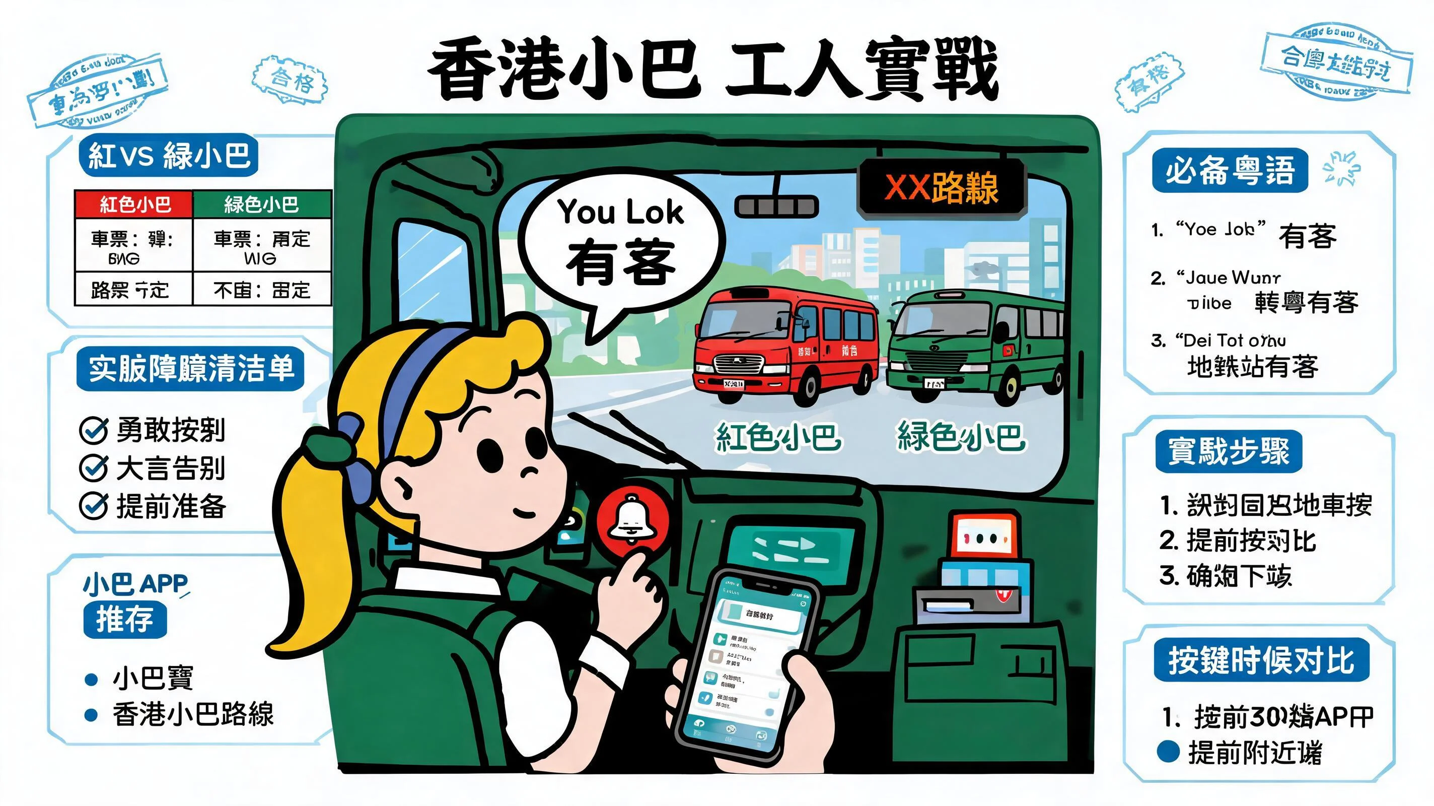 香港小巴外傭實戰:教姐姐叫「有落」廣東話、紅綠 Van 分別與路線 App