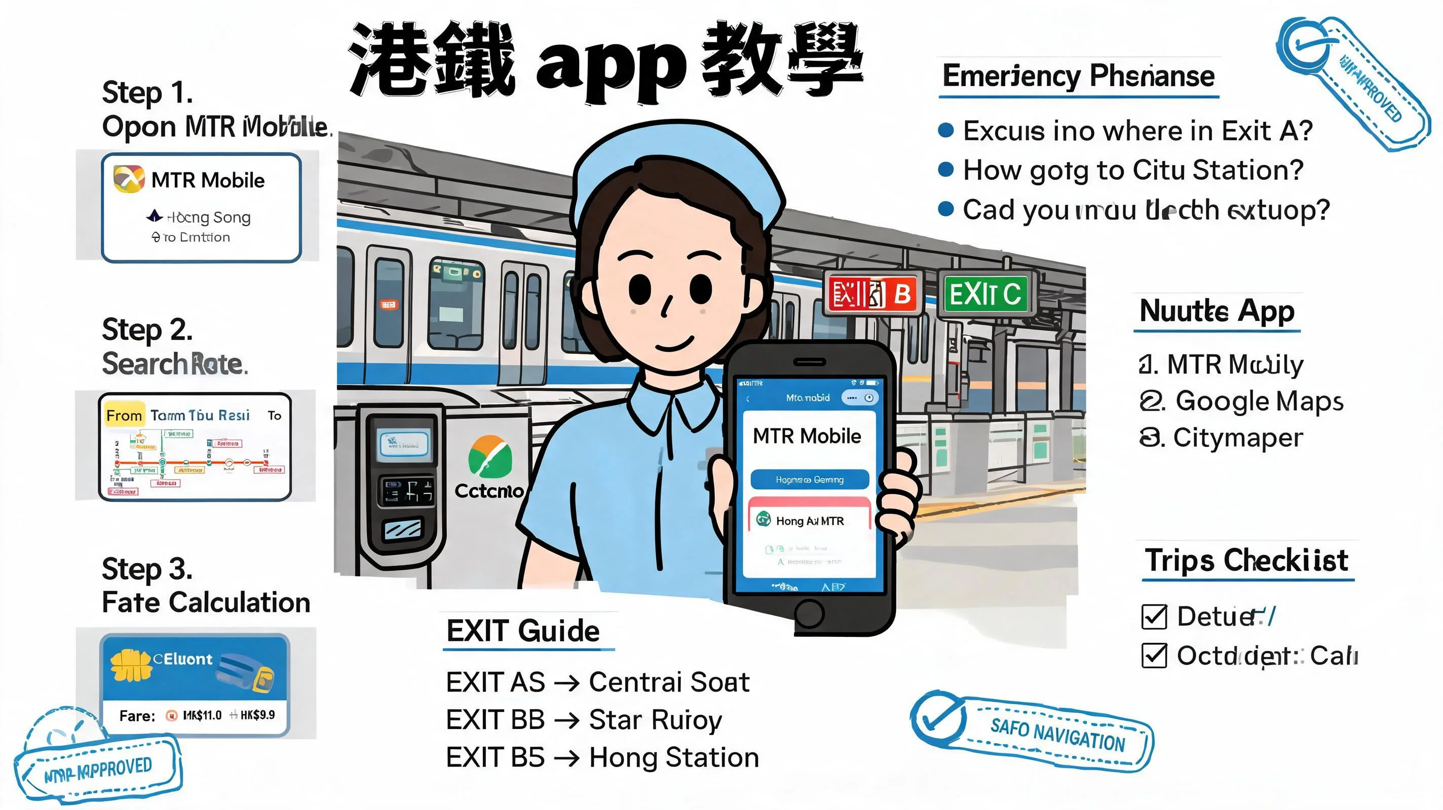港鐵 app 教學：外傭導航、求助話術與 MTR Mobile 實戰技巧