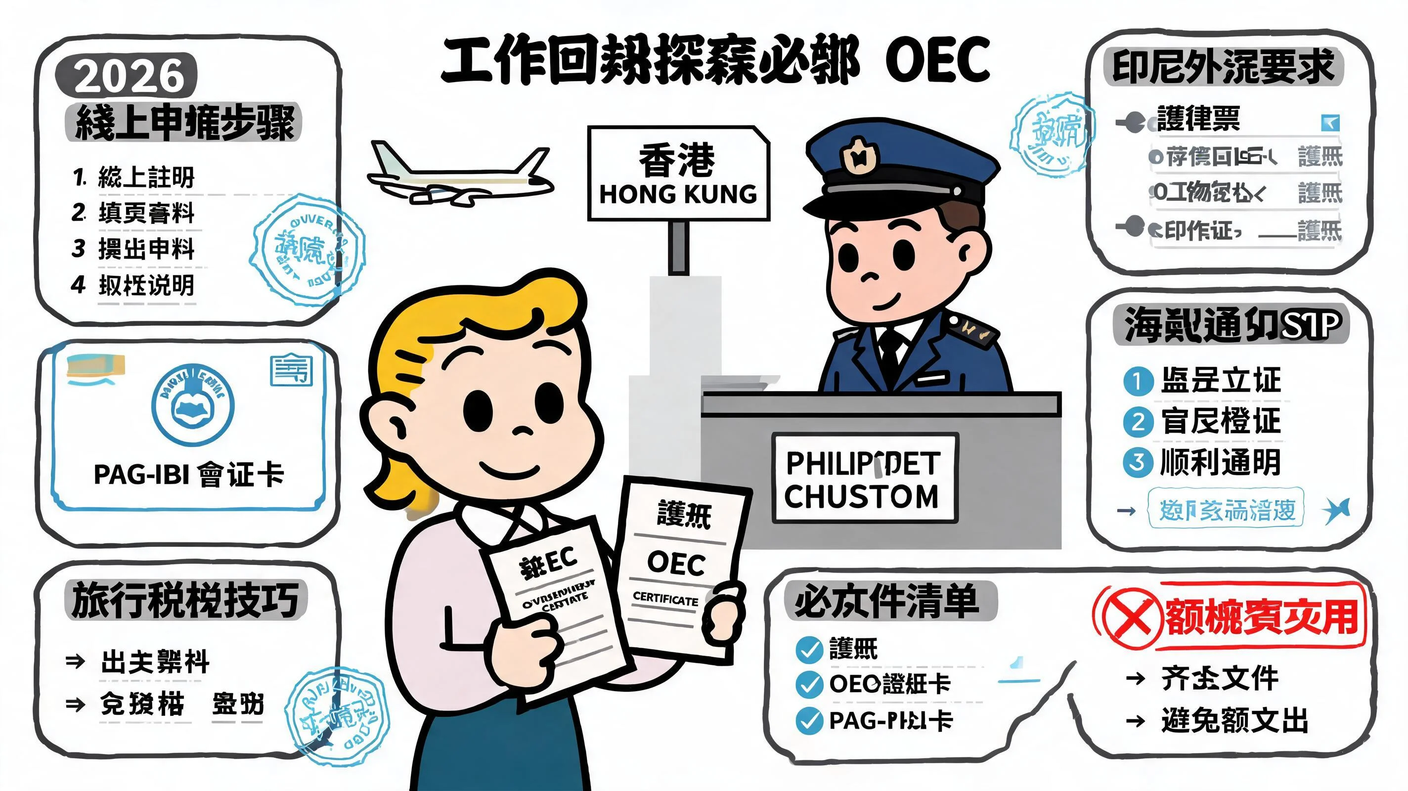 外傭回鄉探親必辦 OEC:免稅教學、PAG-IBIG 供款與機場過關 SOP
