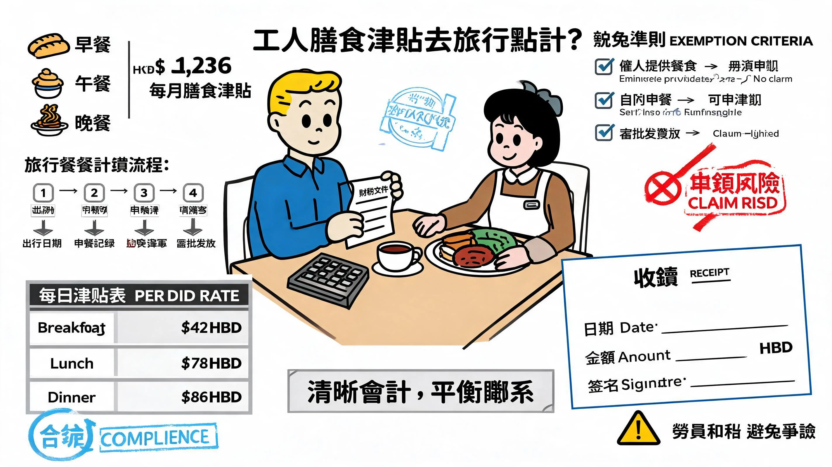 工人膳食津貼去旅行點計?扣除準則、海外零用錢與法例漏洞防範