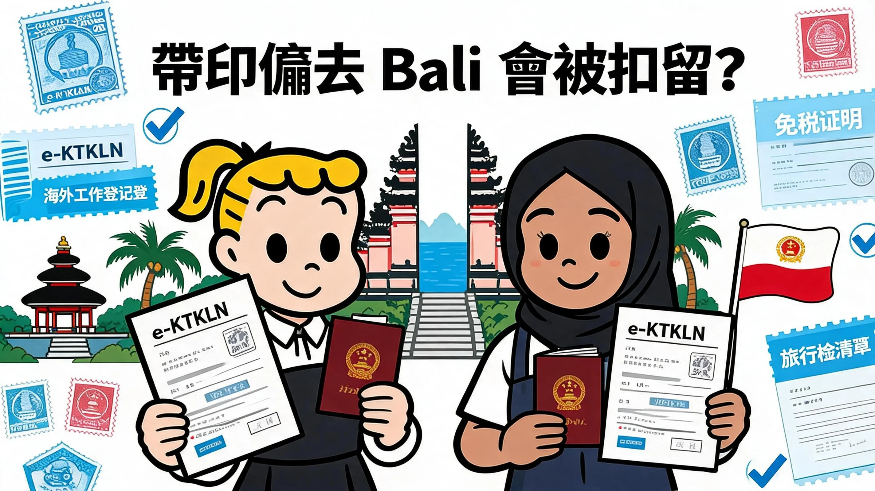 帶印傭去 Bali 會被扣留?外傭印尼簽證免簽陷阱:e-KTKLN 與防課稅攻略