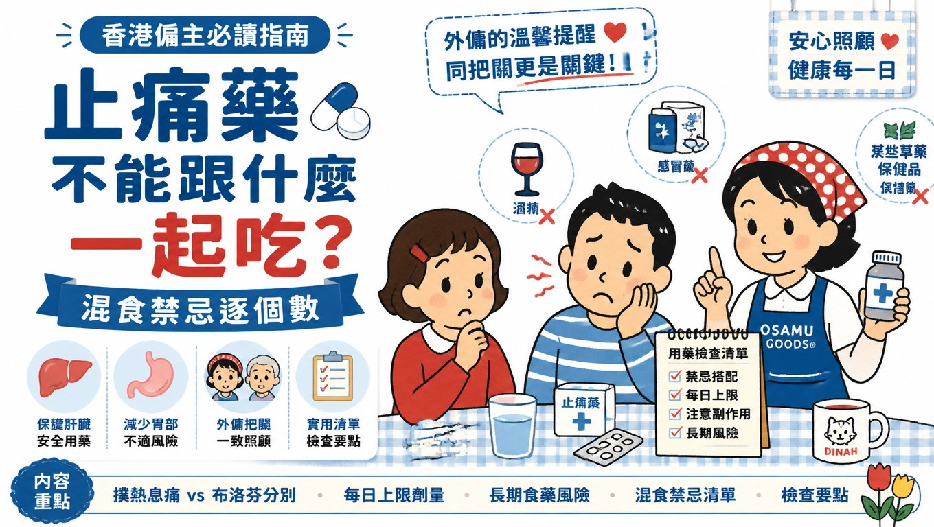 止痛藥不能跟什麼一起吃?混食禁忌逐個數