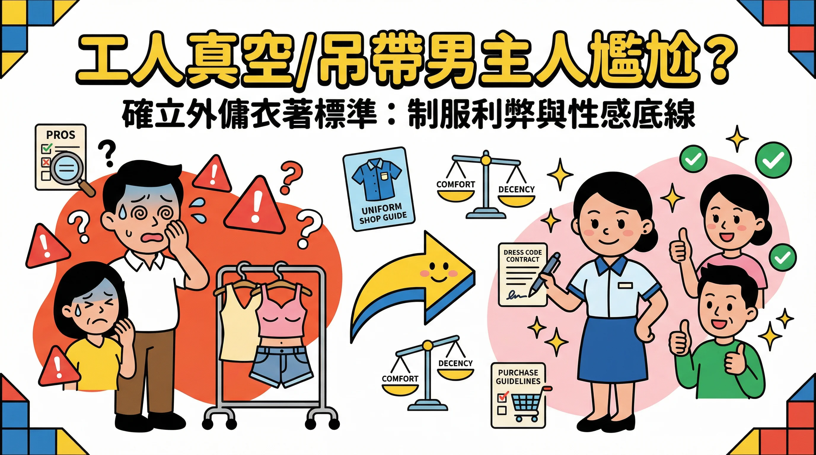 工人真空/吊帶男主人尷尬?確立外傭衣著標準:制服利弊與性感底線