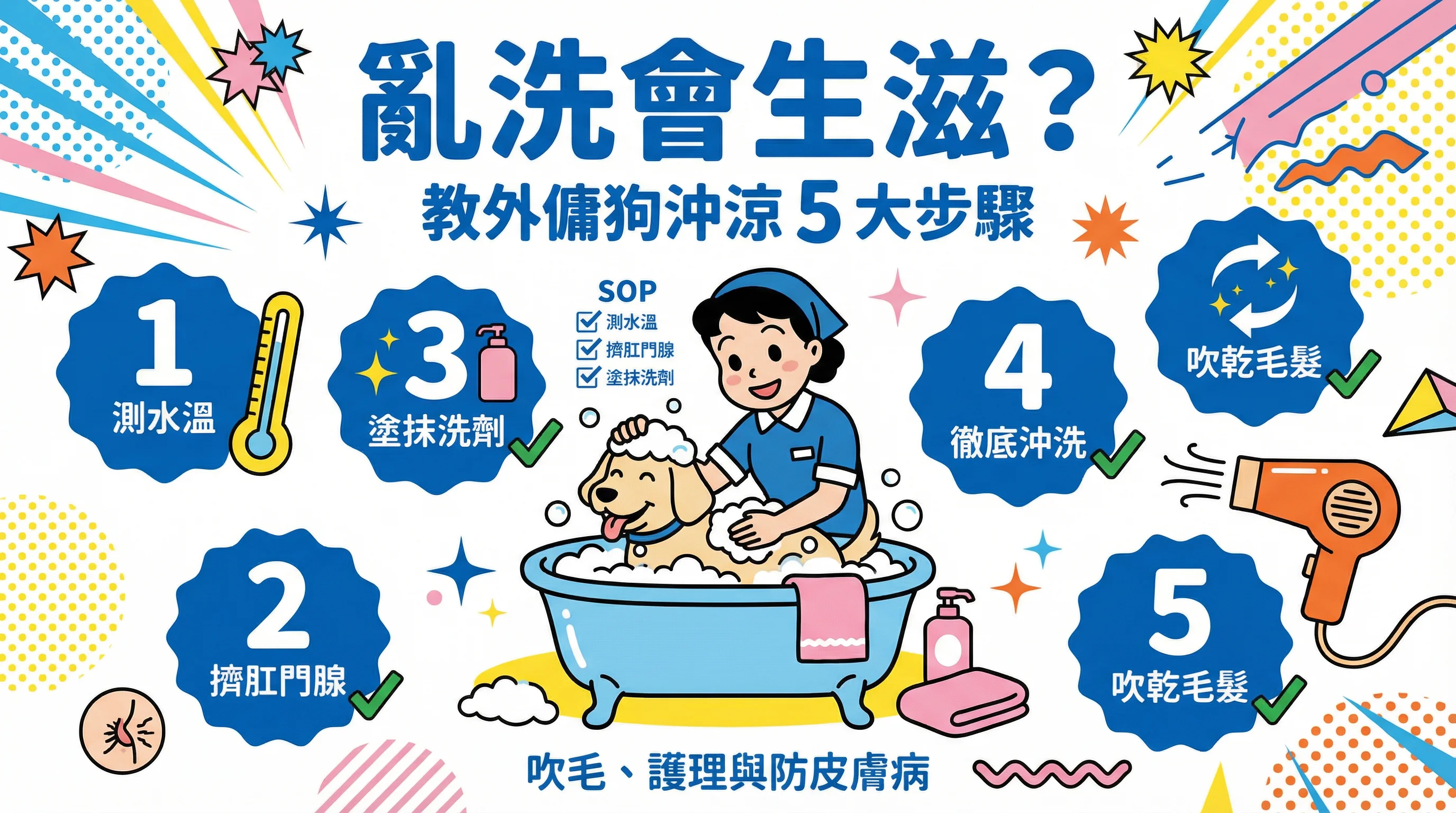 亂洗會生滋?教外傭狗沖涼 5 大步驟:吹毛、護理與防皮膚病