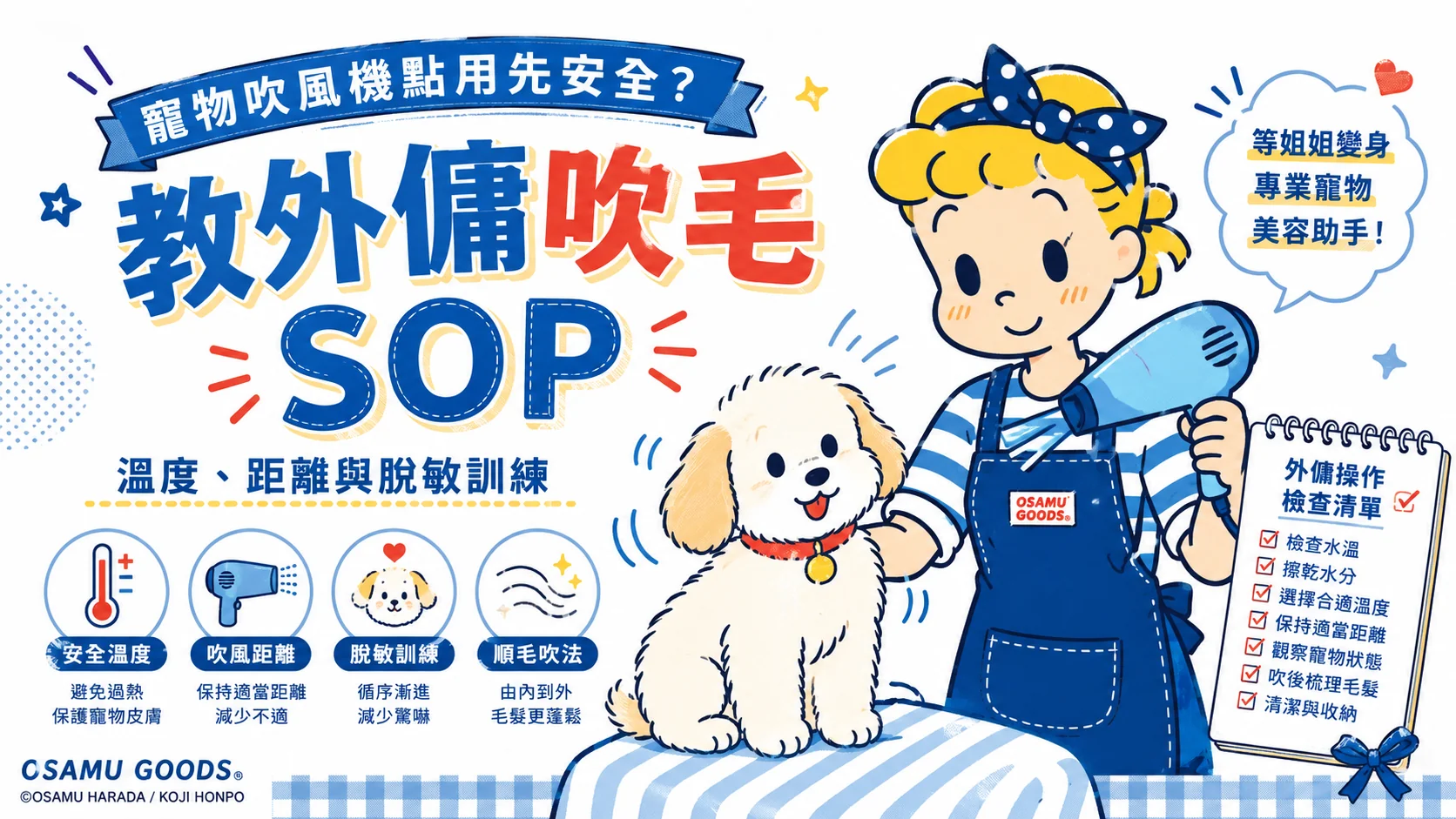寵物吹風機點用先安全?教外傭吹毛 SOP:溫度、距離與脫敏訓練