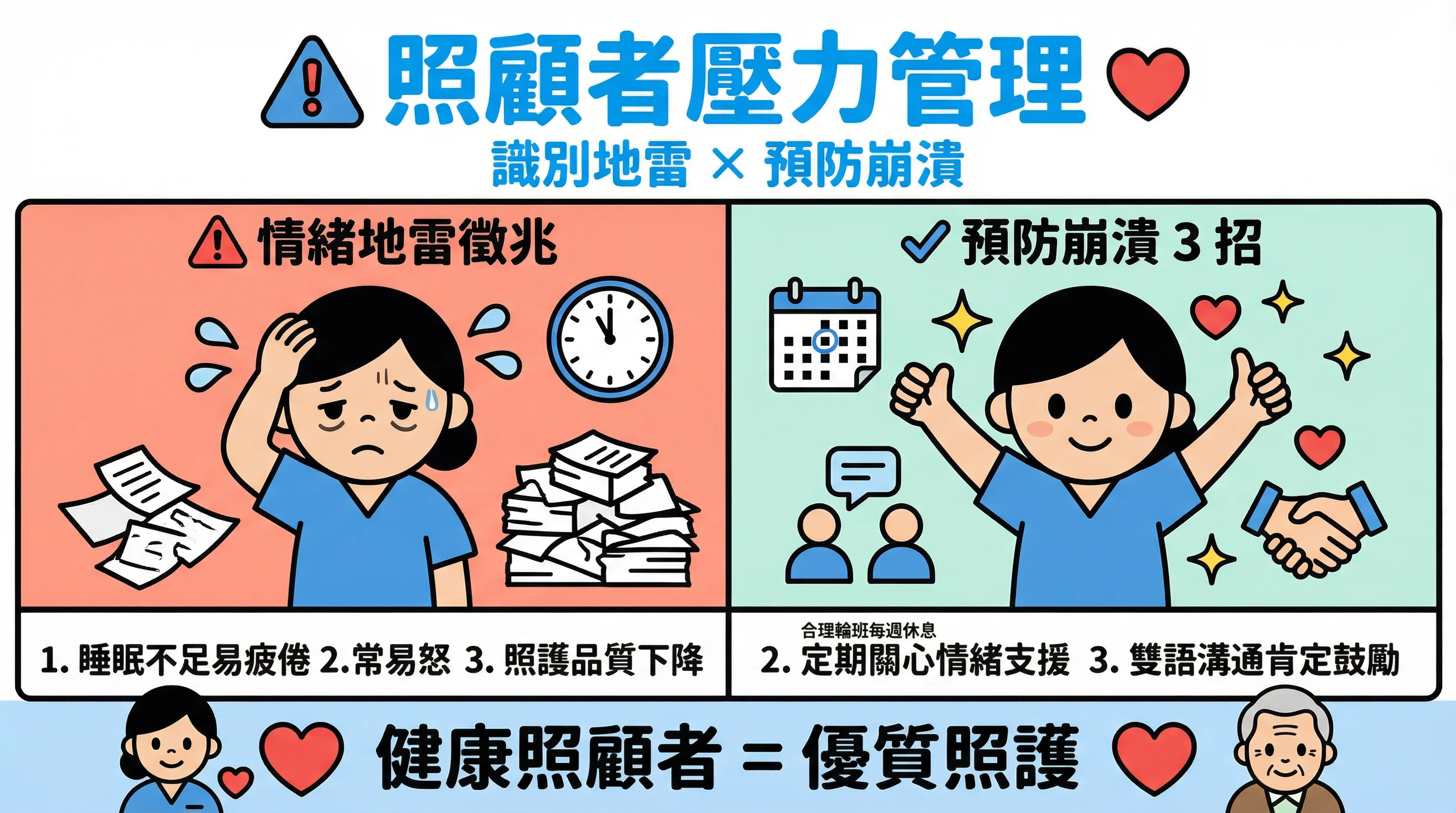  照顧者壓力引發疏忽？教您識別外傭情緒地雷與 3 招預防崩潰管理術